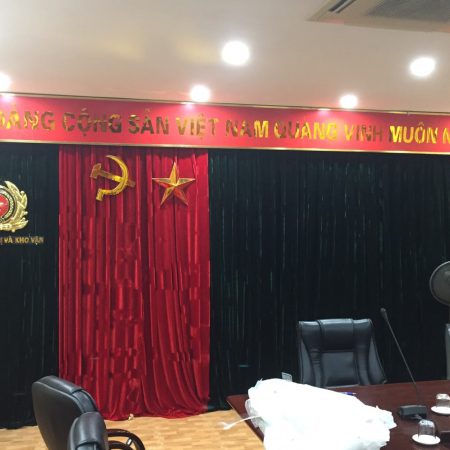 Rèm hội trường trung đoàn cảnh sát cơ động