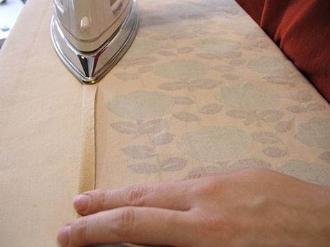 gấp nếp rèm vải
